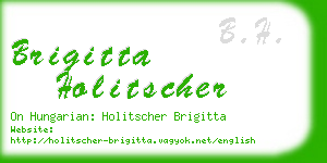 brigitta holitscher business card